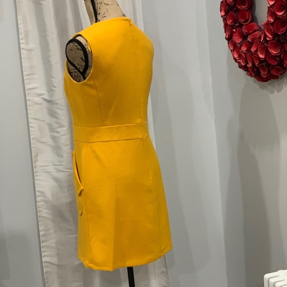 Worthington gold yellow dress size 6 - Picture 2 of 8